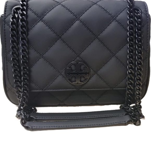 Tory Burch All Matte Small Black Shoulder Bag - Picture 12 of 15